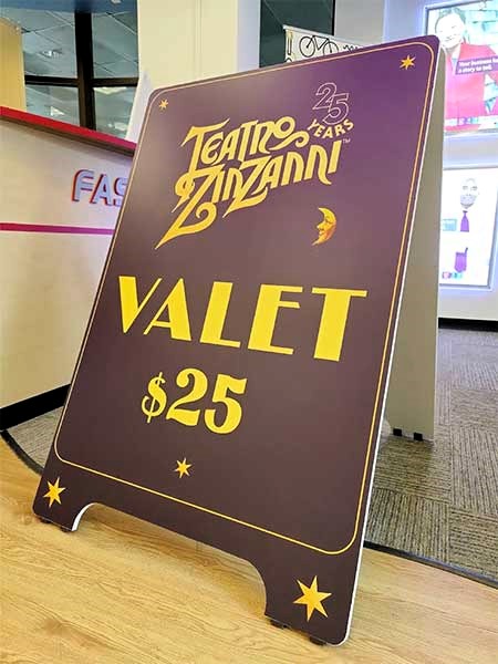 Custom sidewalk signs